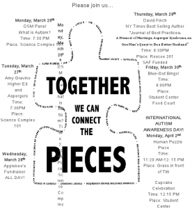 25 student organizations sponsor TCNJ’s second Autism Awareness Week