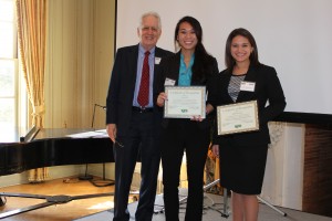 Kelly Alexandre, Cynthia Sha, Kelsey Baire(not pictured), and Jessica Johnson(not pictured) won the "best undergraduate paper for 2013" at the NJCA annual meeting for co-authoring  “Cross-National Coverage of Human Trafficking: A Community Structure Approach” 