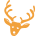 green-holiday-icon-reindeer-orange