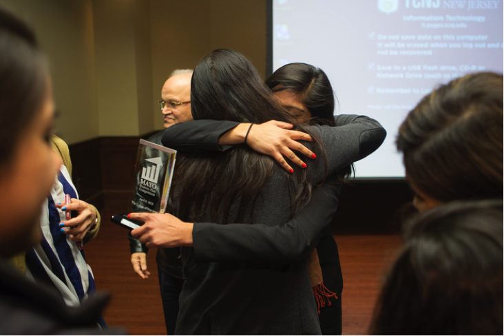 Tikka Team won first place in the Mayo Business Plan Competition, the first all-female team to take the top spot in the program’s four-year-long history. Photos by Dustin Fenstermacher