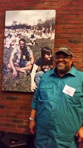 Dorian Parreott '88 reminisces about days gone by. A photo of him circa 1984 hangs in the Rat.