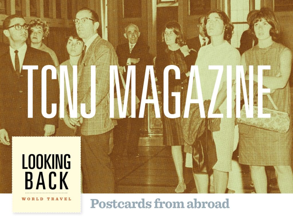 tcnj magazine looking back: postcards from abroad