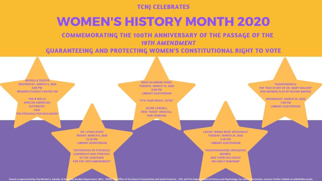 TCNJ celebrates Women’s History Month