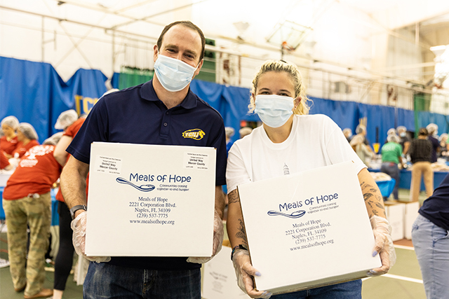 TCNJ helps the United Way of Greater Mercer County to Strike Out Hunger