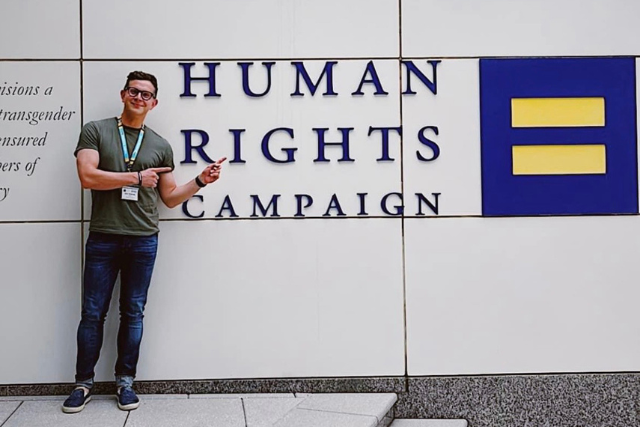 Nicholas McBride receives certification as a Human Rights Campaign “Welcoming Schools” national facilitator