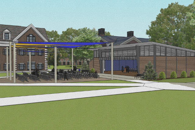 rendering of the pavilion at TCNJ