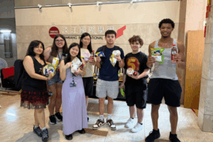 Group of TCNJ students at Tamkang University in Taiwan