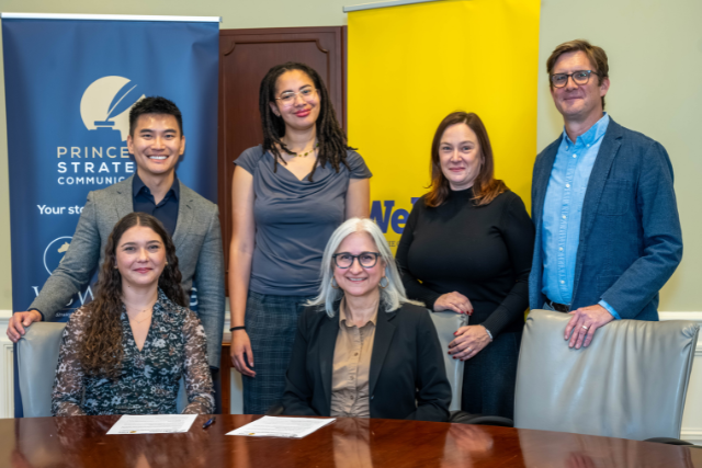 representatives from TCNJ and Princeton Strategic Communications